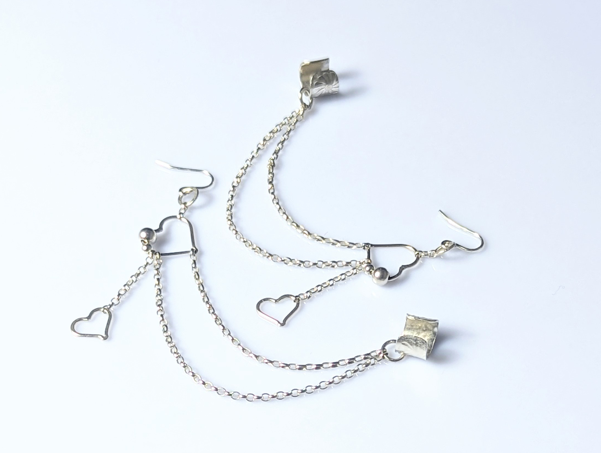 Ear Cuff with Chain Earrings